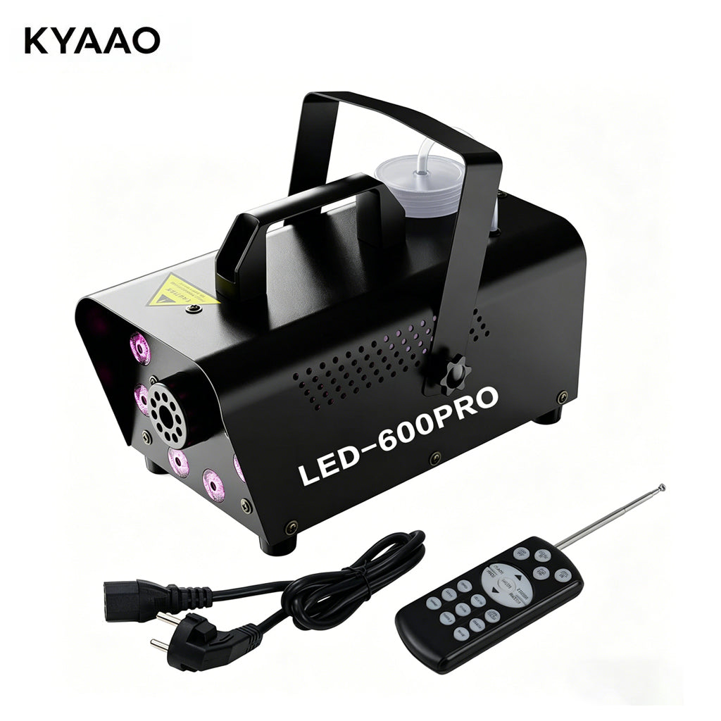 500W DJ Smoke Machine with Wireless Timer Remote Mini Portable Fogger for Halloween Parties Stage Disco & Holiday Events
