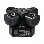 4-Arm Effect Moving Head Light 48W RGBW LED Laser Stage Light with DMX512 Sound Active & Strobe for Disco DJ Party