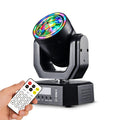 30W LED Mini Moving Head Light RGB Beam & Spot Effect, DMX512 Sound Activated Stage Lighting, Auto & Master/Slave Modes, 20Hz Strobe for DJ & Party