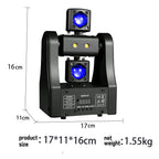 Little Dragonfly with Arm Beams – DMX512 RGBW Laser Stage Light, 8 LEDs + Red/Green Laser, Sound-Activated Strobe for Home Party DJ Disco
