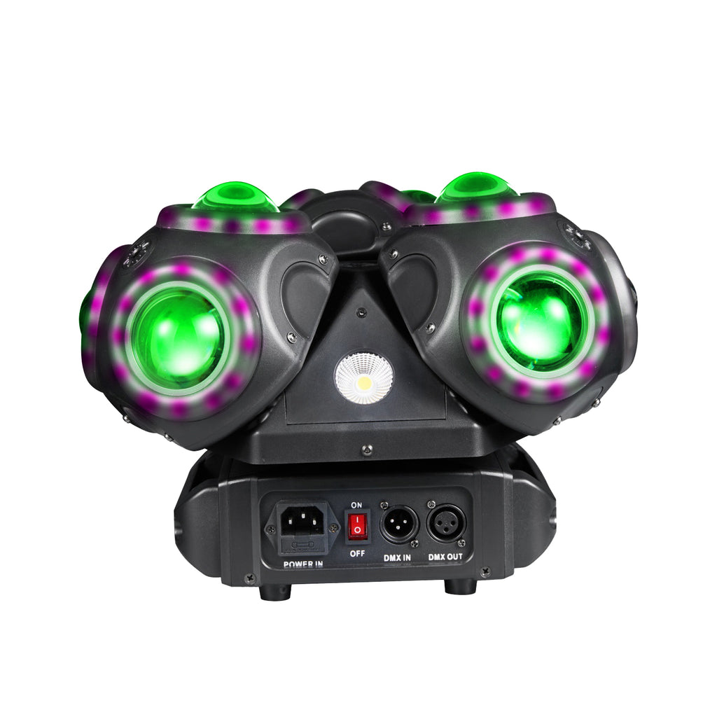 2025 New Arrival 3-heads Rotation Disco Lights Dmx Good Effects Dj Stage Professional Lighting Sound Control Dynamic Dance Device Strong Beam Lights for Event Party