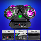 2025 New Arrival 3-heads Rotation Disco Lights Dmx Good Effects Dj Stage Professional Lighting Sound Control Dynamic Dance Device Strong Beam Lights for Event Party
