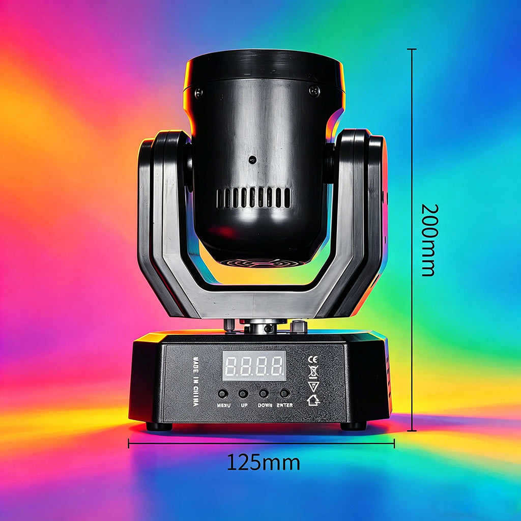 30W LED Mini Moving Head Light RGB Beam & Spot Effect, DMX512 Sound Activated Stage Lighting, Auto & Master/Slave Modes, 20Hz Strobe for DJ & Party
