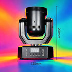 30W LED Mini Moving Head Light RGB Beam & Spot Effect, DMX512 Sound Activated Stage Lighting, Auto & Master/Slave Modes, 20Hz Strobe for DJ & Party