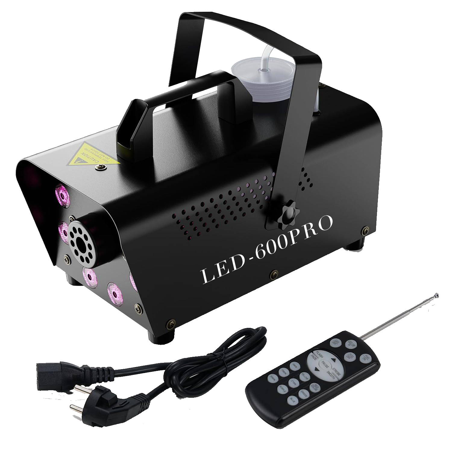 Newest Mini Disco Fog Machine with Timer Wireless Smoke Generator for Halloween Holiday 500W Dj Disco Stage Indoor Smoke Machine