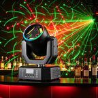 Mini Moving Head Laser Strobe Light RGB LED DMX512 DJ Stage Lighting for Party Club Bar