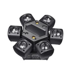 Mini Moving Head Laser Stage Light with Remote Control RGB Beam Pattern Strobe DMX512 DJ Lighting for Party Club Bar