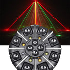 2026 RGBW Moving Head Laser Strobe Stage Light 26CH DMX512 DJ Club Party Beam Effect Lighting with Sound Control