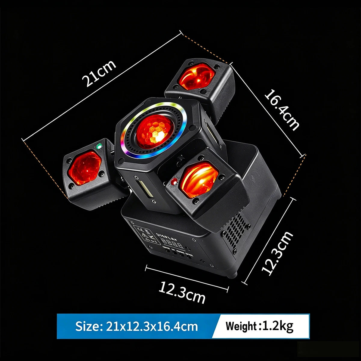 DMX512 RGBW 4in1 Strobe DJ Light LED RG Laser Strobe Sound Active Master Slave Auto for Party KTV Bar Stage Wedding Disco