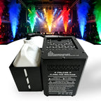 2000W Pro Stage Smoke Jet Machine with RGB LED Fog Effect DJ Disco Party Fogger DMX512 Remote for Halloween and Wedding Events