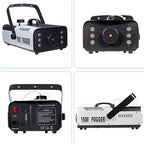 Remote Control 1500W Fog Machine With 6x3W RGB Light Smoke Machine Stage Show Disco DJ Party Club Bar Event Show Stage Show