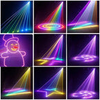 Professional 3W 5W RGB Laser Projector DMX512 Animation Stage Light for DJ Club Bar Party Show