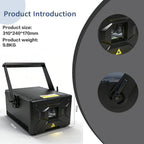 15W Professional Stage Laser Show with ILDA DMX Equipment for Events Clubs Bars Weddings Dance Activities Mall Lighting