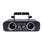 New Double-eyes Disco Party Lights RGB Sound Active Dj Stage Lighting 3D Animation Patterns Wedding Dance Decoration Projector