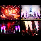 2000W Pro Stage Smoke Jet Machine with RGB LED Fog Effect DJ Disco Party Fogger DMX512 Remote for Halloween and Wedding Events