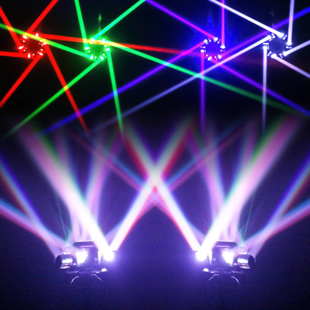 150W  Professional Stage DJ Moving Head Laser Lights DMX512 Strobe Light RGBW LED Beam 150W Disco Wedding Party Audience Lighting