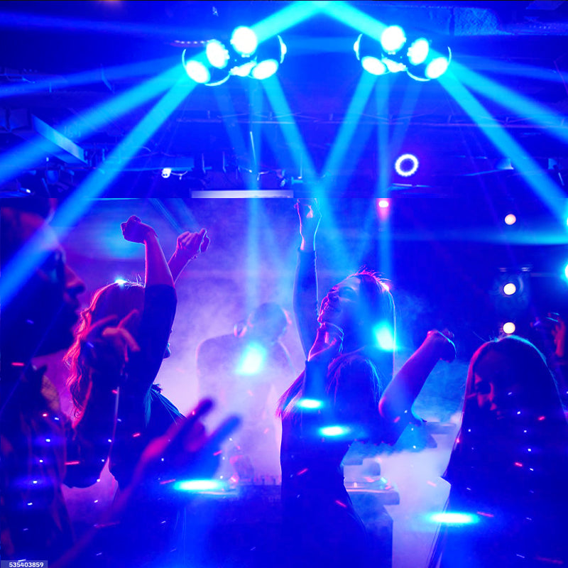 2025 New Arrival 3-heads Rotation Disco Lights Dmx Good Effects Dj Stage Professional Lighting Sound Control Dynamic Dance Device Strong Beam Lights for Event Party