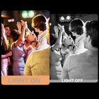 100W Golden COB Audience Light – DMX512 RGB DJ Stage Light, High Power LED Par Can for Wedding, Party, Club, Event | OWL-eye